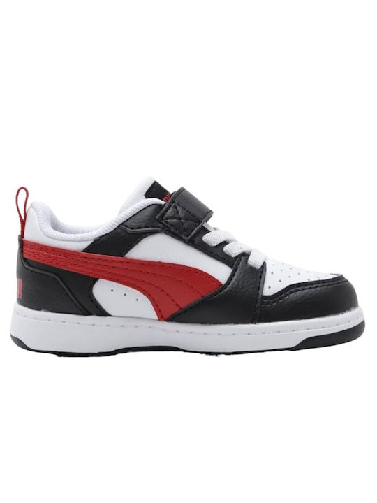 PUMA Rebound V6 Παιδικά Sneakers με Σκρατς Μαύρα