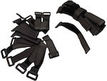 Black Velcro Cable Ties 30pcs