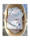 Bobono Baby Sheets Set Cradle Cotton Blue 75x100cm 2pcs