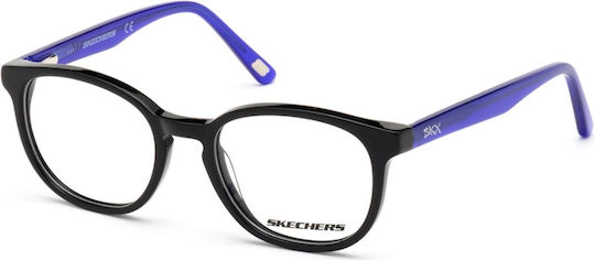 Skechers Copii Plastic Rame Ochelari Negru SE1163 001