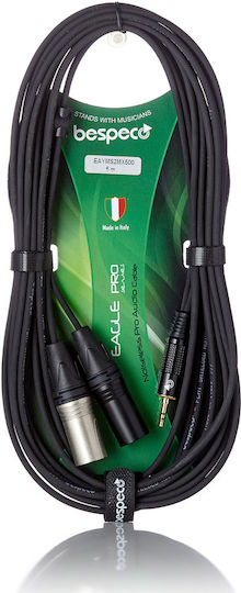 Bespeco Cable 6.3mm male - 6.3mm male 5m (EAYMS2MX500R)