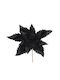 Crăciun Poinsettia Negru 35cm L213783
