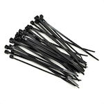 Dematoare de Cabluri 350x7.6mm Negru 100pcs