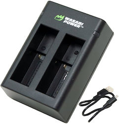 Încărcător dublu USB pentru baterii Wasabi Power Insta360 Ace Ace Pro