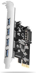 Axagon Κάρτα PCIe σε 4 θύρες SATA