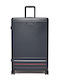 Tommy Hilfiger Signature Mare Valiză De Călătorie Tough Albastră Cu 4 Roți Înălțime 75cm