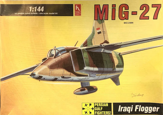 Set machetă avion Hobby Craft 1:144 Mig-27 Iraqi Flogger #hc1013