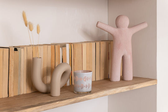 J-Line Crăciun Ceramic Lumânare Bej