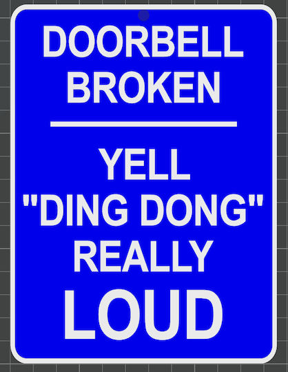 3D Art Shop 3D Handmade Blue Metal Wall Decor Sign 15.5x11.5cm