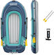 Bestway Hydro Force Trek X3 Inflatable Boat 3 Adults Blue with Paddles and Pump 294x137cm