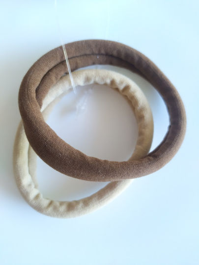 Hair Scrunchies Set Various Brown Colors
