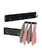 ikonka Plastic Wall Hanger 4 Hooks Black
