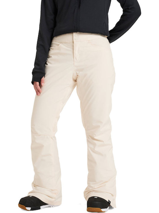 Roxy Backyard ERJTP03238-TDQ0 Women's Trousers for Ski & Snowboard Beige