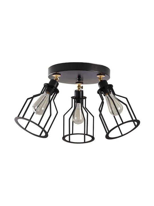 Opviq Ceiling Mount Light Black with Socket E27