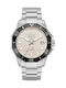 Bulova Ανδρικό Ρολόι Μπαταρίας με Ασημί Μεταλλικό Μπρασελέ
