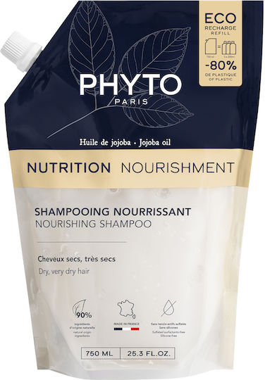 Phyto Nutrition Nourishment Refill Shampoo Reconstruction/Nourishment For Dry Hair Hair 750ml