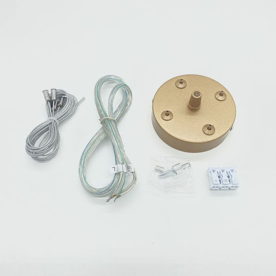 Accesoriu de montare pandantiv auriu pentru lumini Jane & Belize Φ10 4 tije