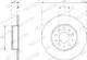 Ferodo Brake Disc Set 2 Pcs Rear Right Left Fiat Tipo 1.0-1.6d 10.15 Diameter 251 Mm Thickness 10 Mm 5 Holes