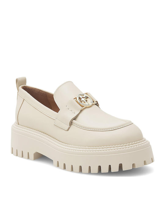 Eva Minge Damen Loafers in Beige Farbe