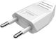 Männlicher Bipolarstecker Weiß