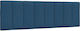 vidaXL Fabric Blue Back Cushion for Bed Headboa...
