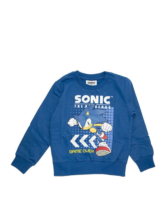 Sega Fleece Kids Sweatshirt Blue Game Over