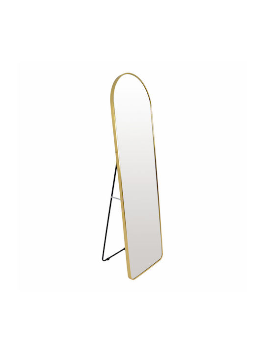 Ankor Arched Floor Mirror with Gold Aluminum Frame 150x40cm