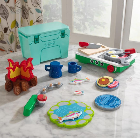 Kidkraft Camping Cook Out από Ξύλο για 3+ Ετών 27τμχ