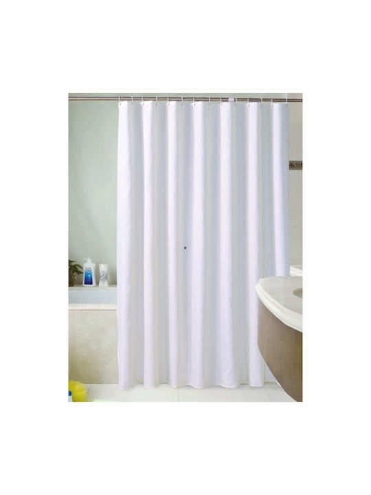 Frans K1 Shower Curtain Fabric 240x200cm White