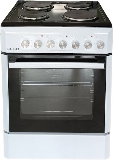 Silifo Κουζίνα 65lt με Εμαγιέ Εστίες Π60εκ. Λευκή