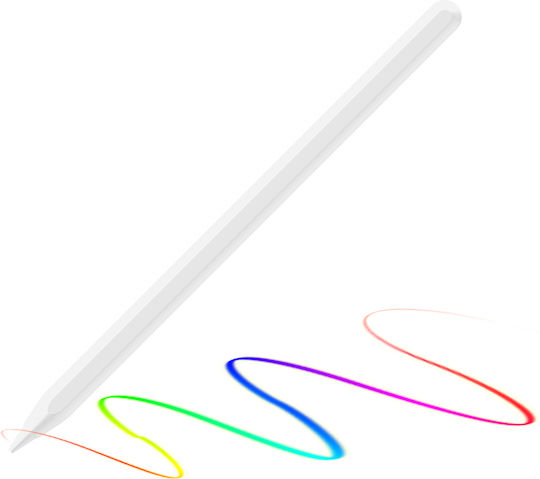 Techsuit AC20-Pro Стилус Пен с Palm Rejection за iPad в Бял цвят