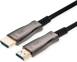 Roline 14.99.3487-1 HDMI male - HDMI male 50m Μαύρο