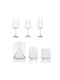 Crystal Bohemia Set of Glasses for White and Red Wine made of Crystal Stemmed 360ml 30pcs