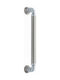 Zogometal Λαβή Εξώπορτας 410mm Ματ & Γυαλιστερό Νίκελ / Χρώμιο