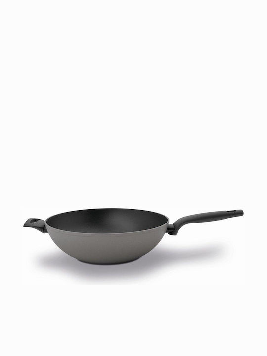 TVS Wok από Αλουμίνιο Με Καπάκι με Κεραμική Επίστρωση 32cm