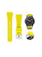 Gelbes Silikonarmband 22mm für Samsung & Huawei Smartwatch