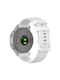 Silicone Strap Garmin Vivomove 3s/vivoactive 4s/forerunner 255s Fits All 18mm White OEM