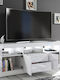 TV-Möbel Hölzernes Spotlight Long mit LED-Beleuchtung Weiß L160xB40xH60cm