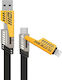 Andowl Flat USB to Lightning / Type-C Cable 1.2m (Q-SJ60)