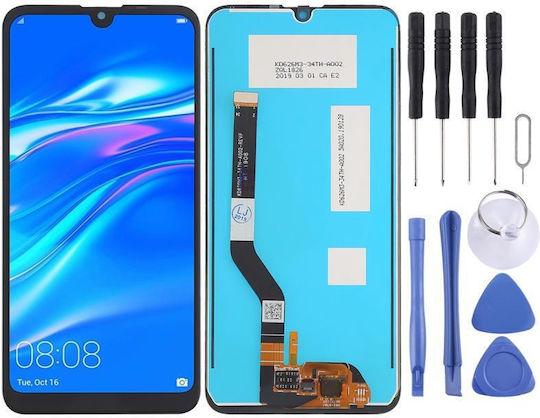 Screen with Touch Mechanism for HUAWEI Y7 (2019) (Black)