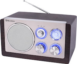 Roadstar HRA-1245 Retro Επιτραπέζιο Ρεύματος Ασημί Roadstar HRA-1245 Retro Επιτραπέζιο Ρεύματος Ασημί