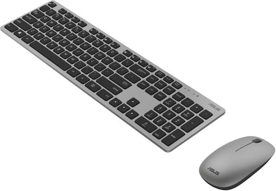 Asus W5000 Kabellos Tastatur & Maus Set Englisch US Gray