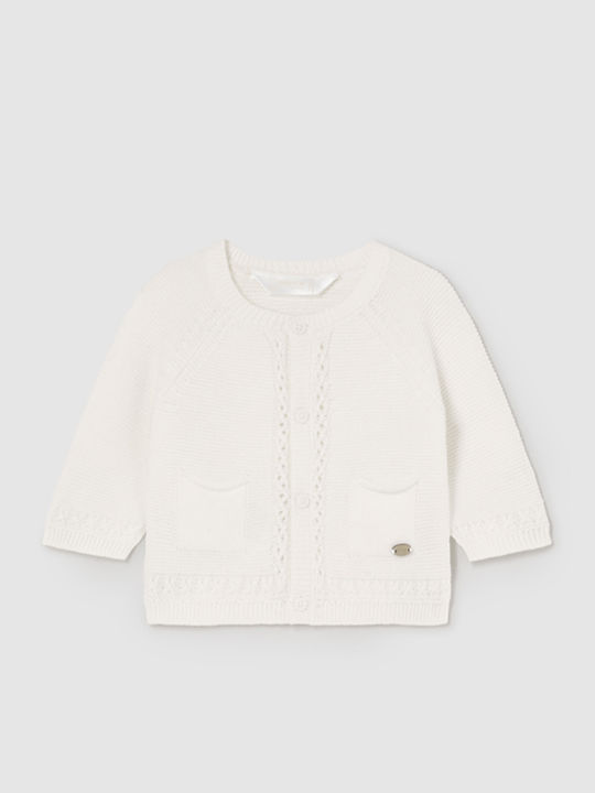 Kids Cardigan Knitted Ecru