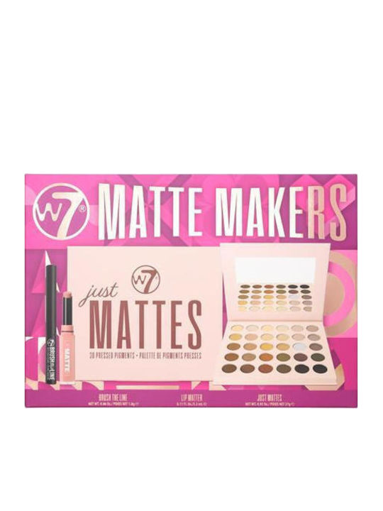 W7 Cosmetics Matte Makers Сет за грим за Очи и Устни Matte Makers 3бр W7 Cosmetics Matte Makers Сет за грим за Очи и Устни Matte Makers 3бр