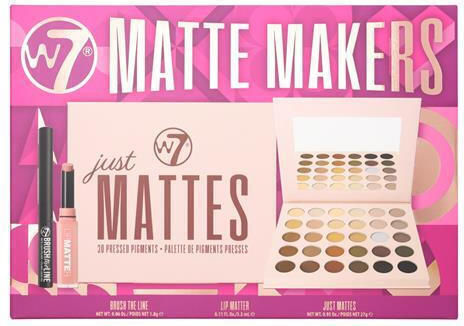 W7 Cosmetics Matte Makers Makeup Set for Eyes & Lips Matte Makers 3pcs