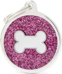 My Family Shine Großer Kreis Pink Glitzer Weiße...