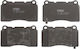 Set Plăcuțe De Frână Auto Partea Din Față Înălțime Disc 77.3 Mm Lățime 131.8 Mm Grosime 14.8 Mm Chevrolet Chrysler Dodge Mitsubishi Opel