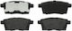 Set Plăcuțe de Frână Trw Automotive Rear 46.2mm Înălțime 110.6mm Lățime 17.0mm Grosime Ford SUA Lincoln Mazda