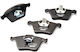 Front Brake Pads Set Textar Volvo V60 and XC90 I 2.4d-4.4 10.02-12.15 Height 74.9mm Width 155.3mm Thickness 19.1mm