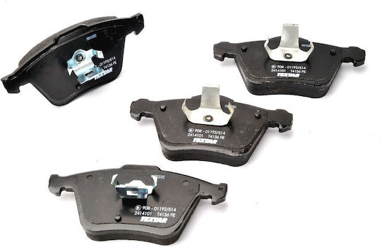 Front Brake Pads Set Textar Volvo V60 and XC90 I 2.4d-4.4 10.02-12.15 Height 74.9mm Width 155.3mm Thickness 19.1mm